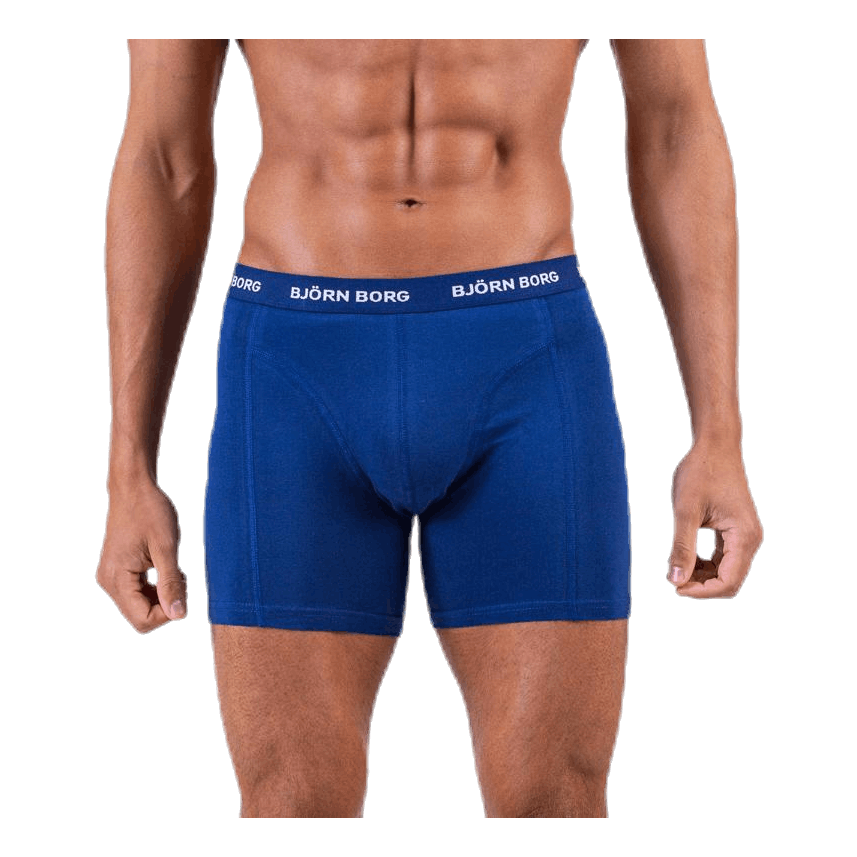 Solid Shorts 5-Pack Blue/Patterned
