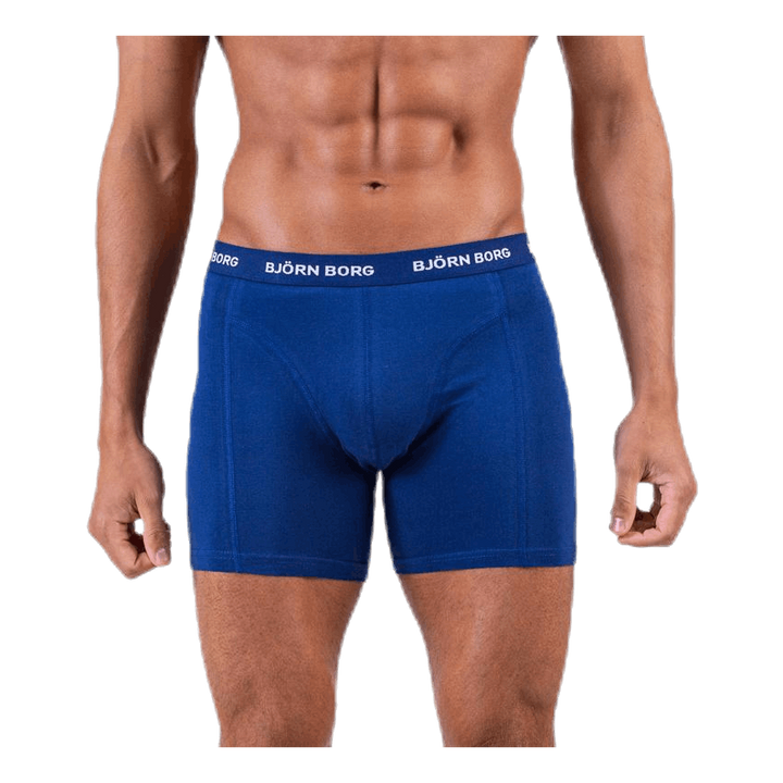 Solid Shorts 5-Pack Blue/Patterned