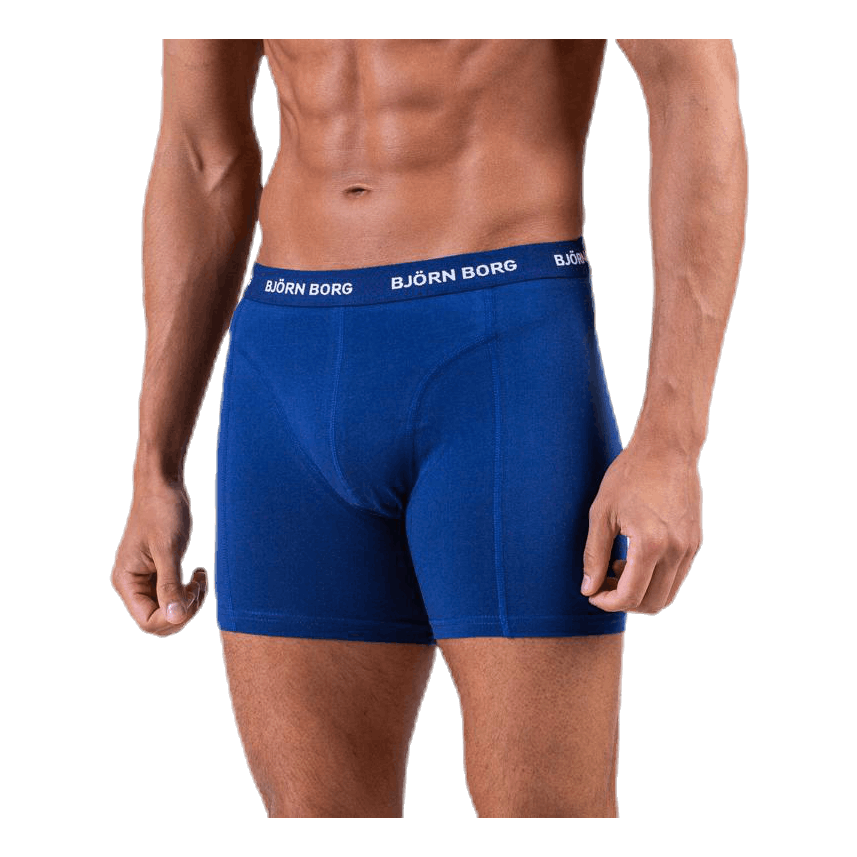 Solid Shorts 5-Pack Blue/Patterned