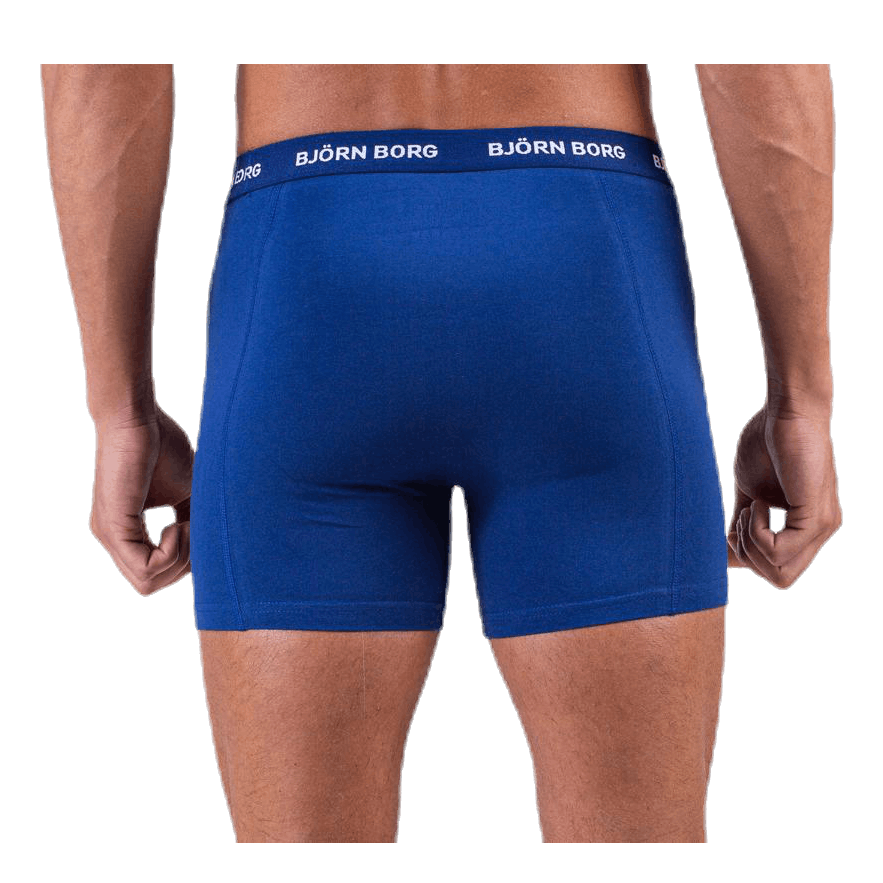 Solid Shorts 5-Pack Blue/Patterned