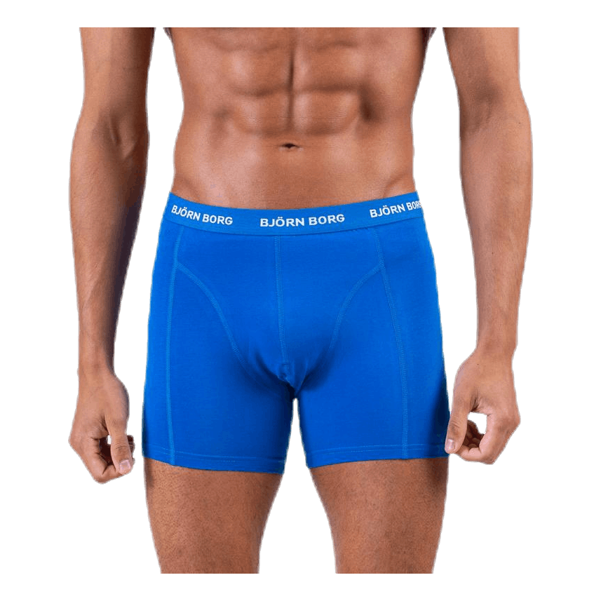 Solid Shorts 5-Pack Blue/Patterned