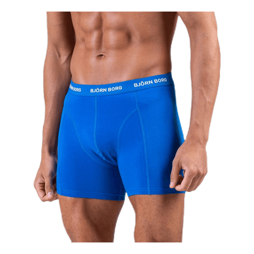 Solid Shorts 5-Pack Blue/Patterned