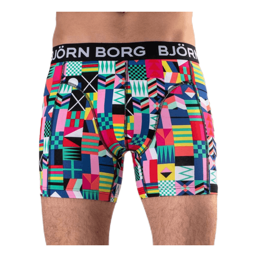 Sammy Geo Flag Shorts 3-pack Green/Black