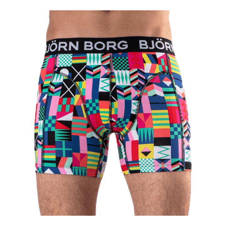 Sammy Geo Flag Shorts 3-pack Green/Black