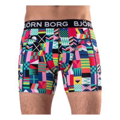 Sammy Geo Flag Shorts 3-pack Green/Black