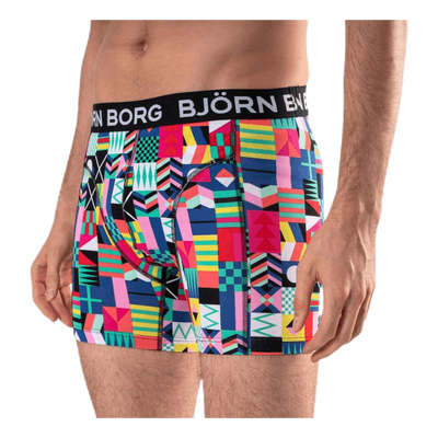 Sammy Geo Flag Shorts 3-pack Green/Black