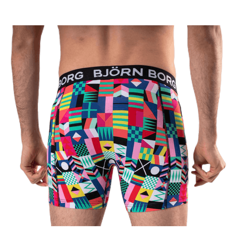 Sammy Geo Flag Shorts 3-pack Green/Black