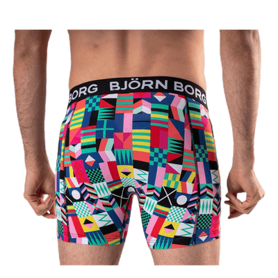 Sammy Geo Flag Shorts 3-pack Green/Black