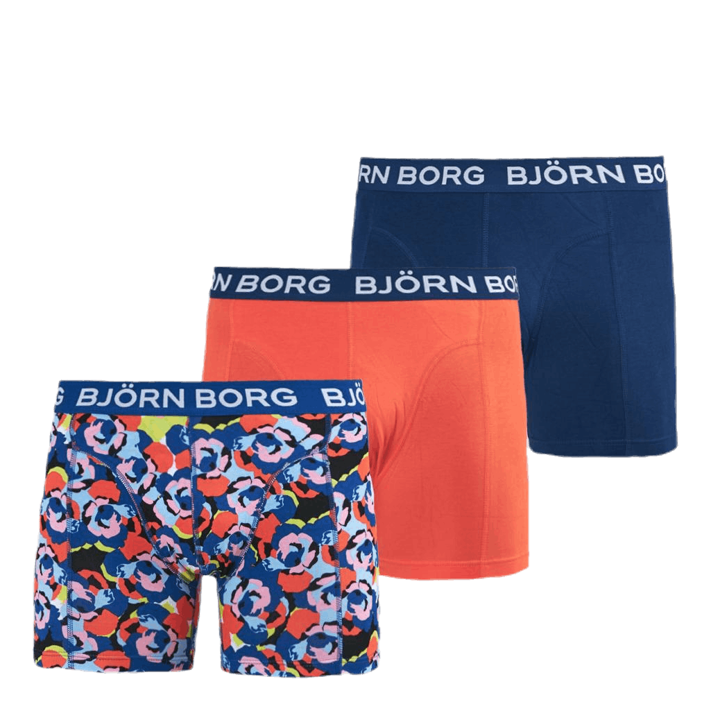 Shorts Sammy Camo Rose 3-pack Orange/Black