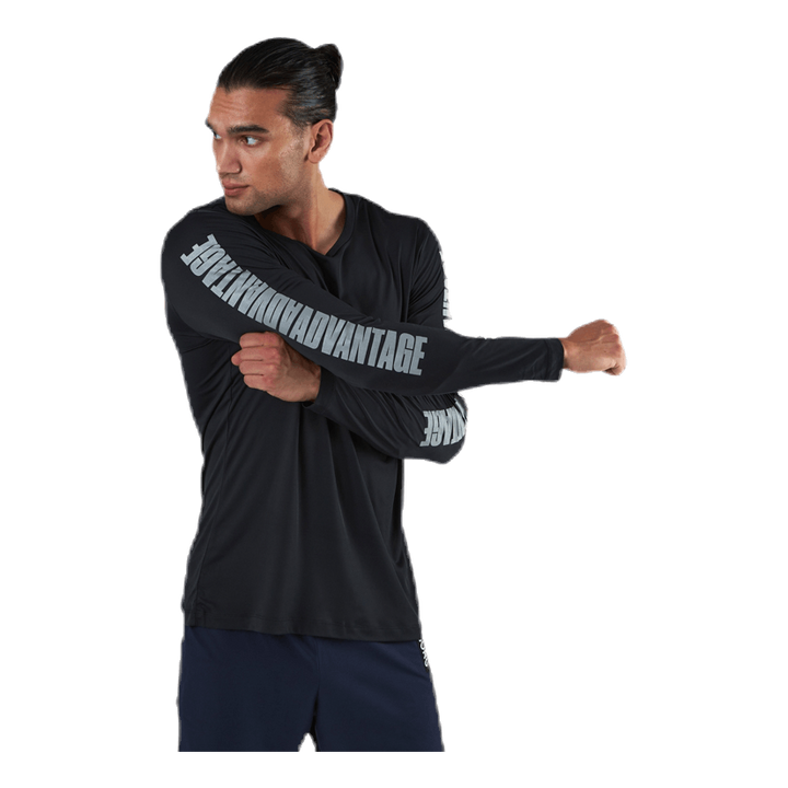 Perf Night LS Tee Black