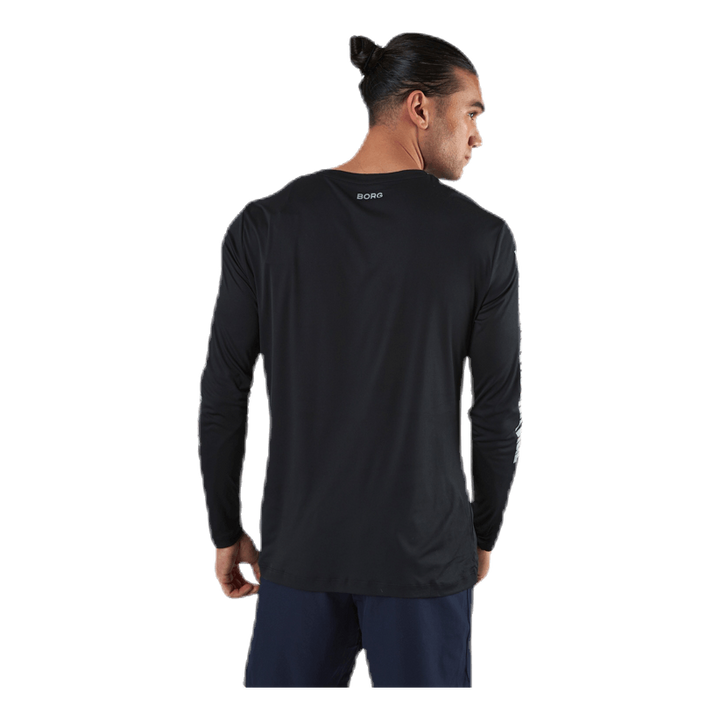 Perf Night LS Tee Black