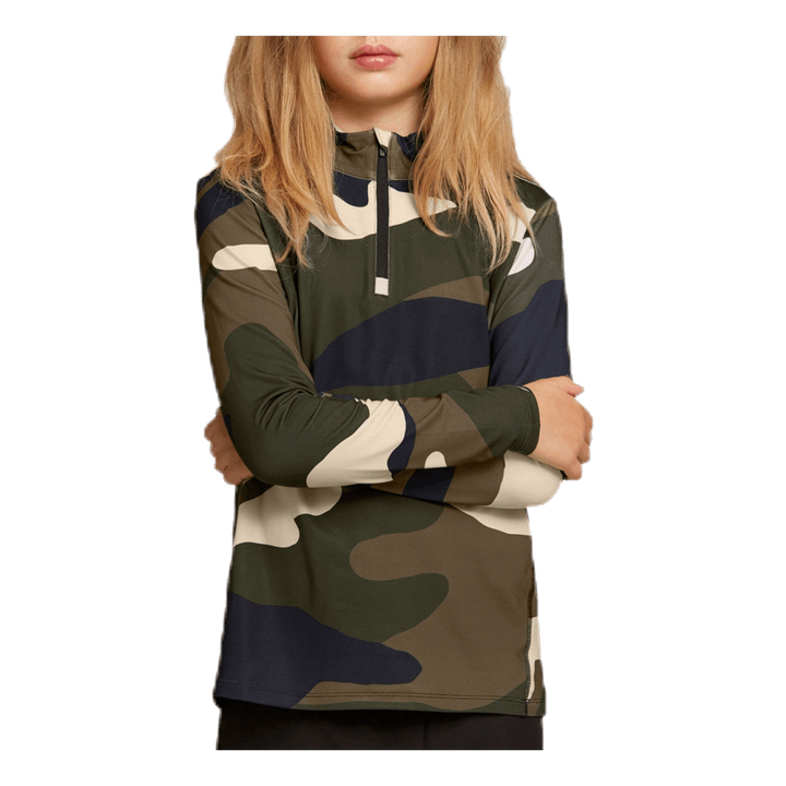 Harald Midlayer Half Zip Junior Patterned