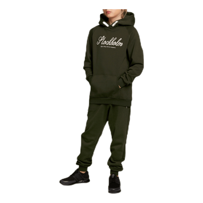 Borg Sport Hoodie Jr Green