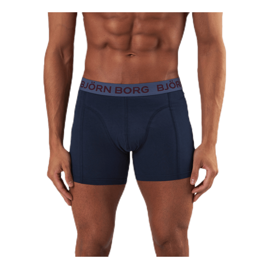 Sammy Solid Shorts 3-Pack Blue/Red