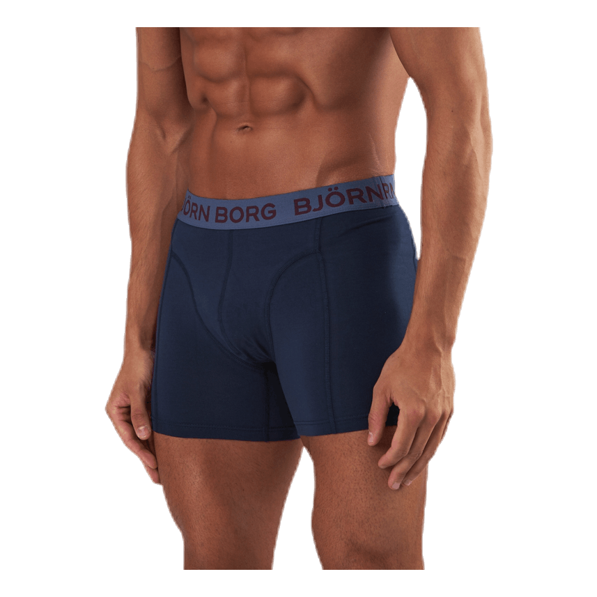 Sammy Solid Shorts 3-Pack Blue/Red