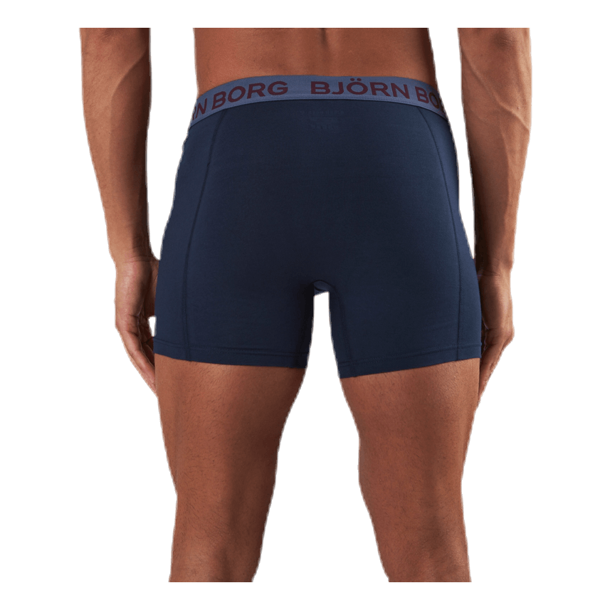 Sammy Solid Shorts 3-Pack Blue/Red