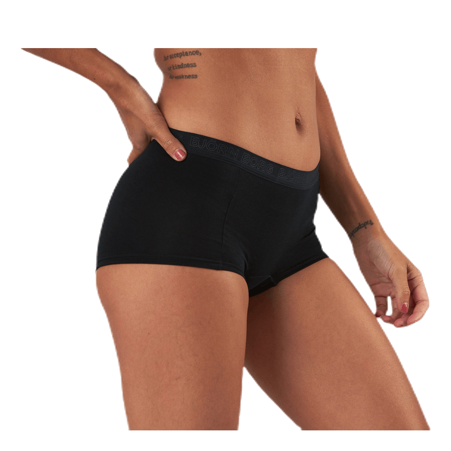 Mia Tiger Minishorts 2-Pack Black