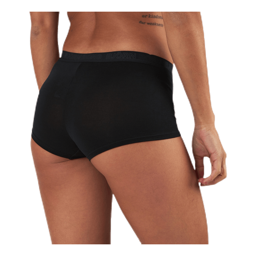 Mia Tiger Minishorts 2-Pack Black