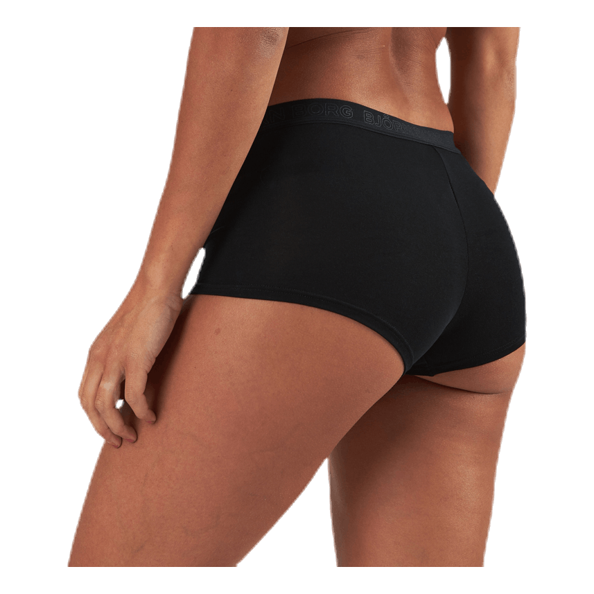 Mia Tiger Minishorts 2-Pack Black