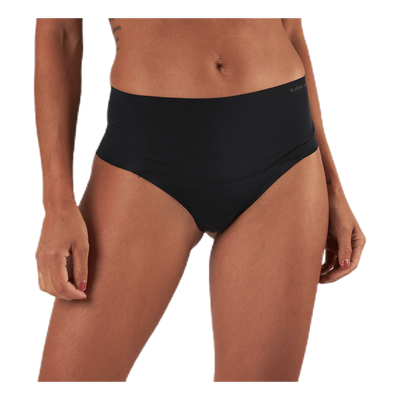 Henni Solid High Waist String Black