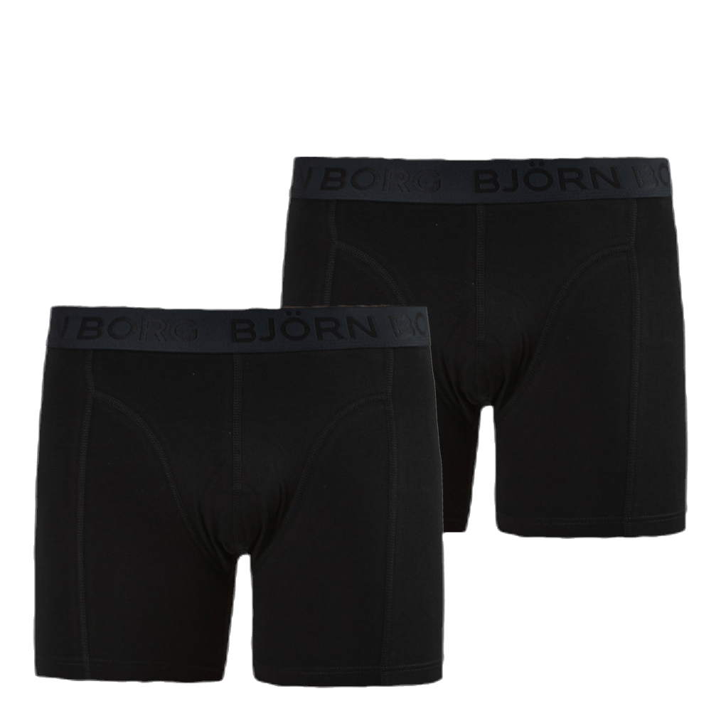 Sammy Solid Shorts 2-Pack Black