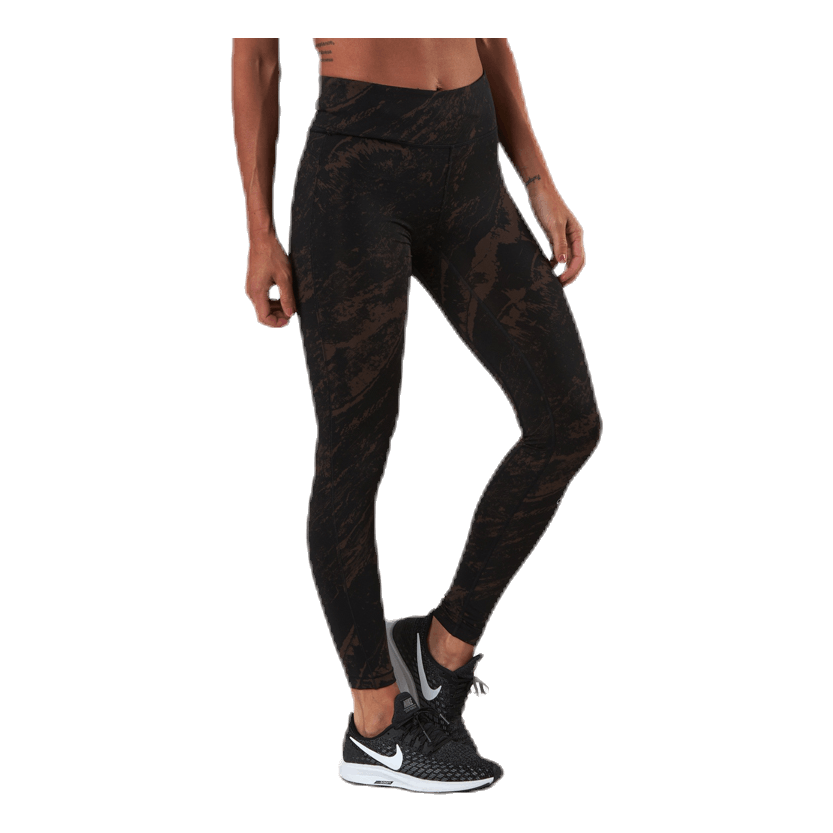 Classic Printed 7/8 Tights Brown/Black