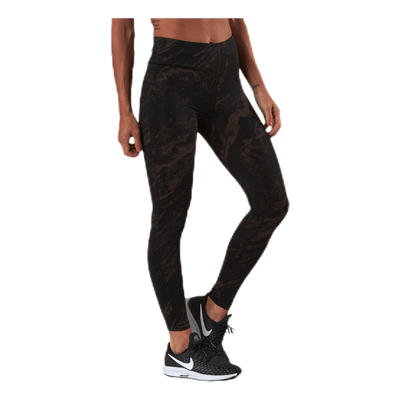 Classic Printed 7/8 Tights Brown/Black