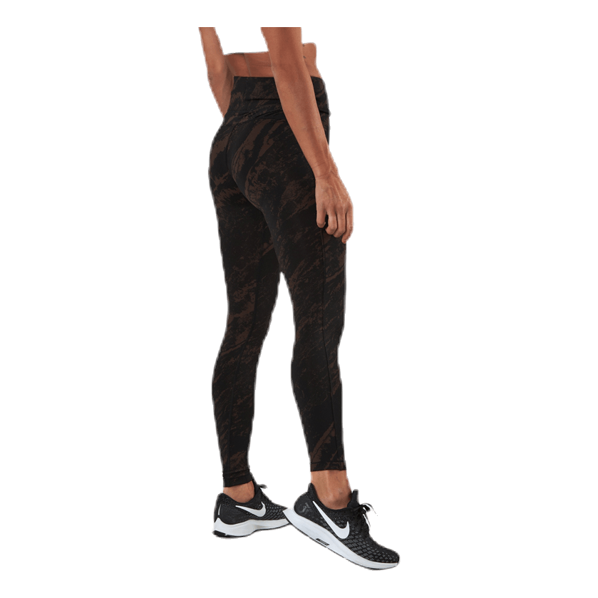 Classic Printed 7/8 Tights Brown/Black