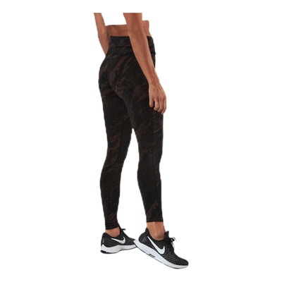 Classic Printed 7/8 Tights Brown/Black