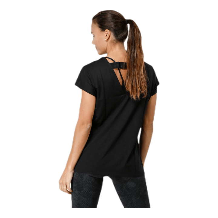 Raw Elastic Tee Black