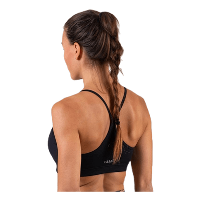Strappy Sports Bra Black