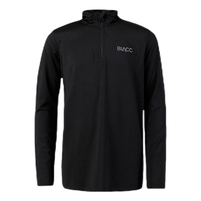 Junior Toby Half Zip Running Black