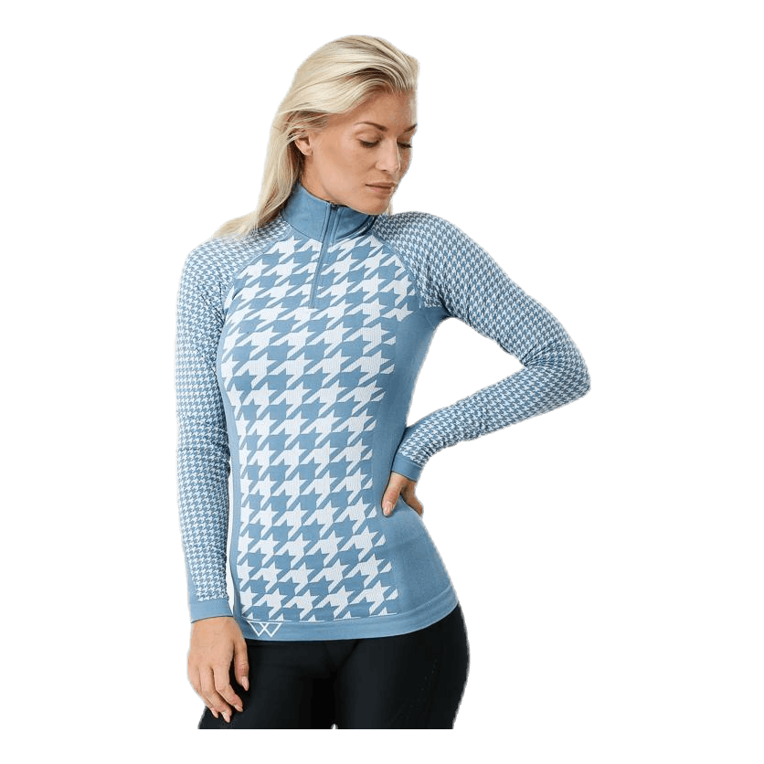 Agnes Zip Blue/White