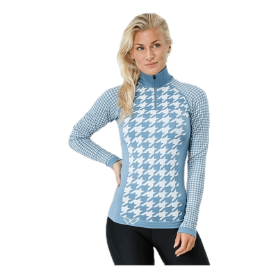 Agnes Zip Blue/White