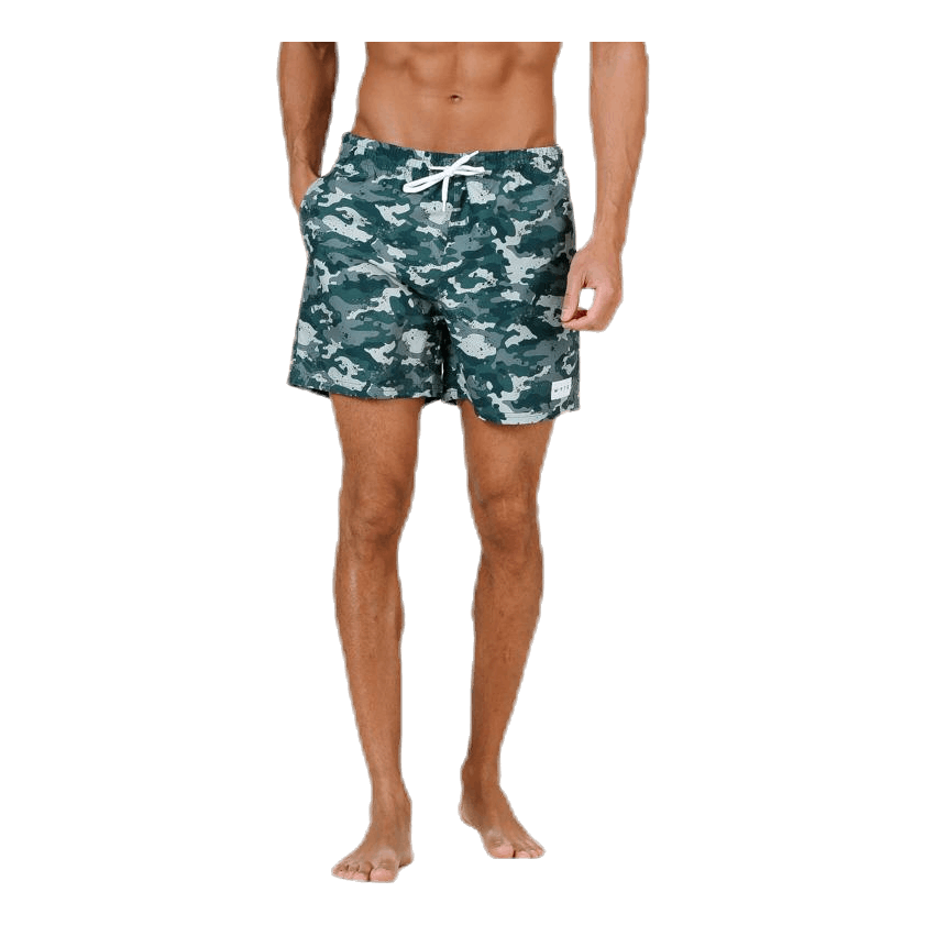 Louie Swim Trunks Patterned/Green