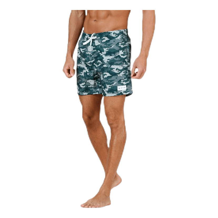 Louie Swim Trunks Patterned/Green