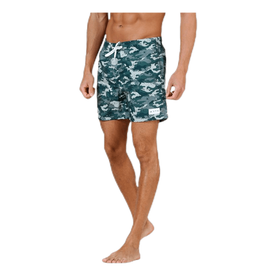 Louie Swim Trunks Patterned/Green