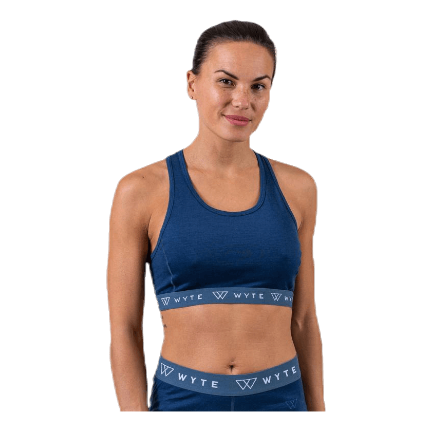 Flora Merino Bra Blue