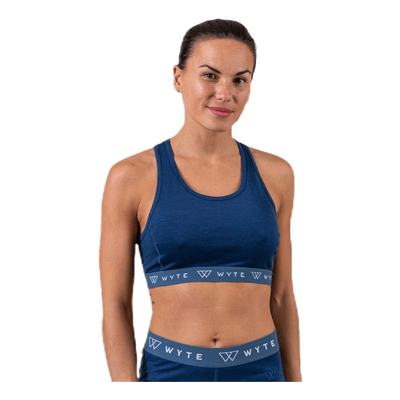 Flora Merino Bra Blue