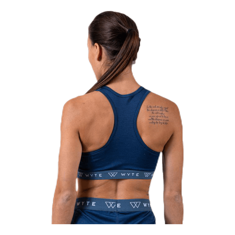 Flora Merino Bra Blue
