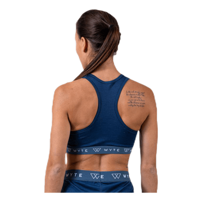 Flora Merino Bra Blue