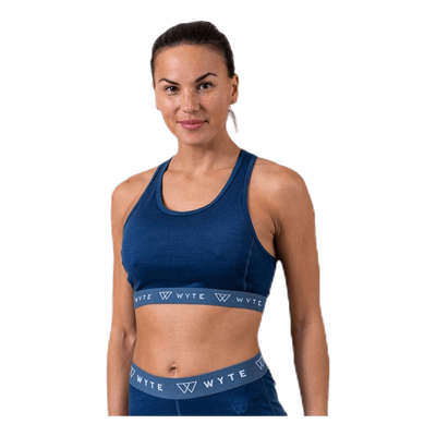 Flora Merino Bra Blue