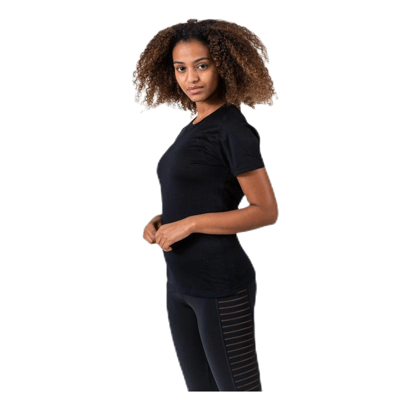 Flora Merino SS Black