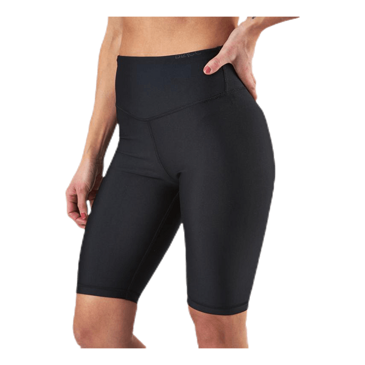 Flatter High Waist Biker Shorts Black