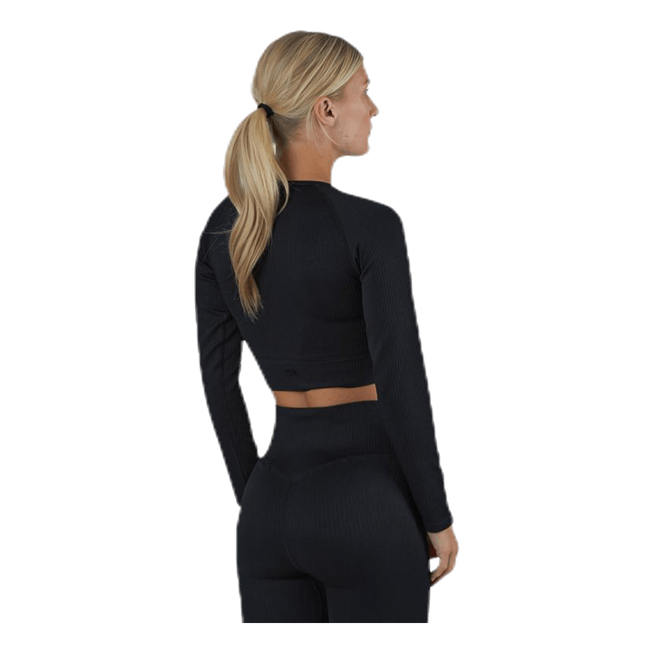 Bonnie Ribbed LS Black