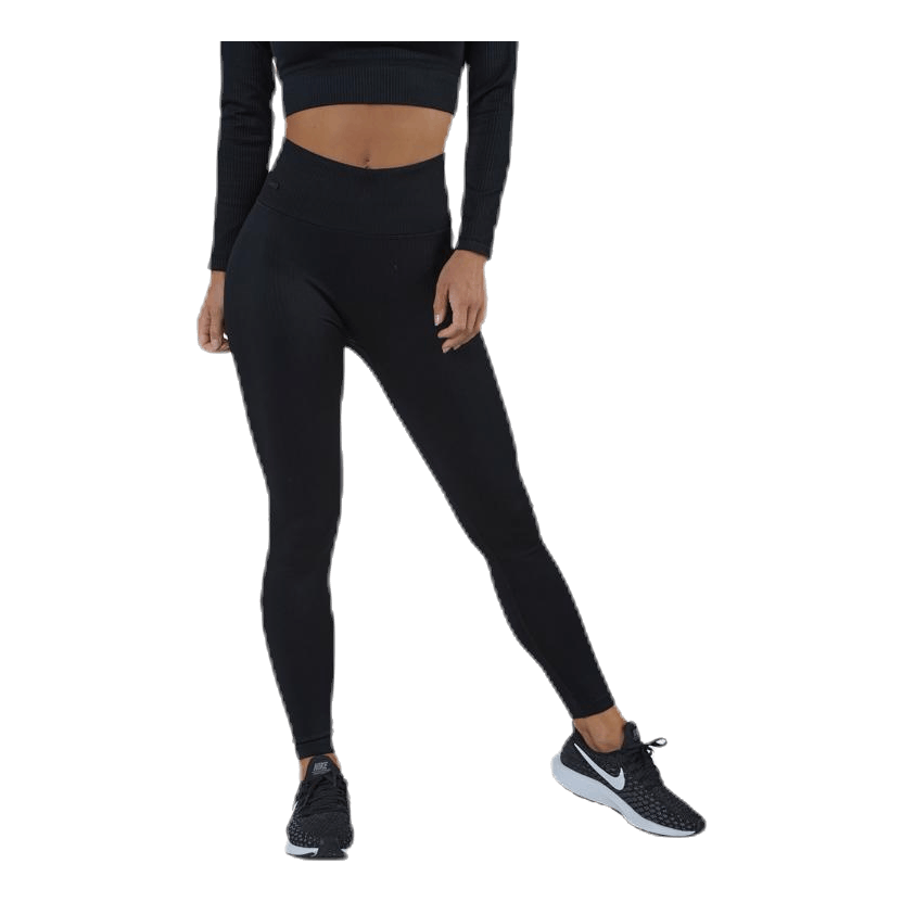 Bonnie Ribbed Tights Black