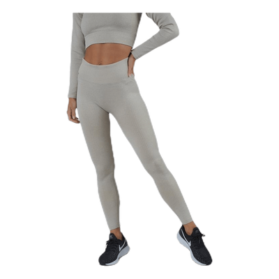 Bonnie Ribbed Tights Beige