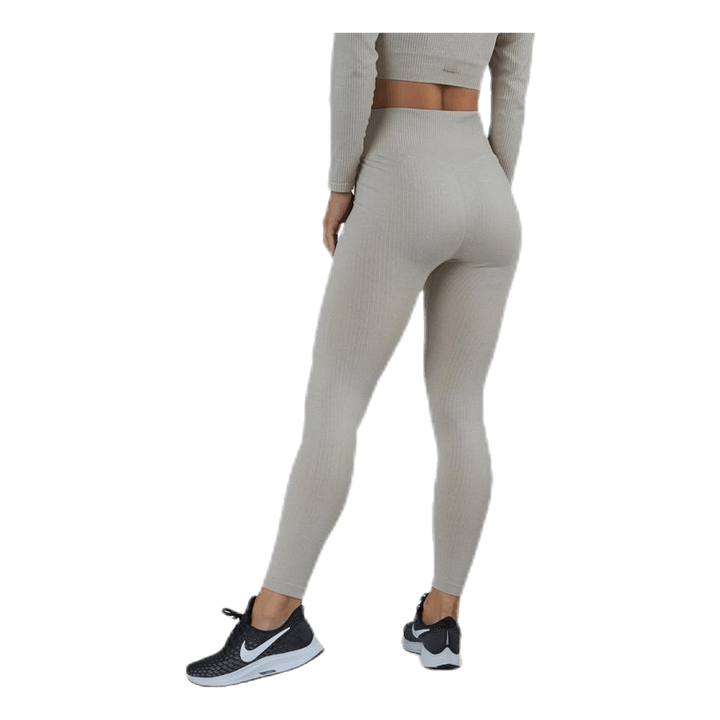 Bonnie Ribbed Tights Beige