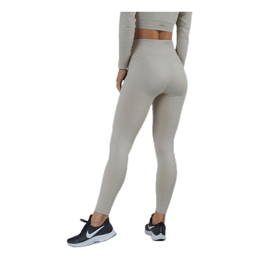 Bonnie Ribbed Tights Beige