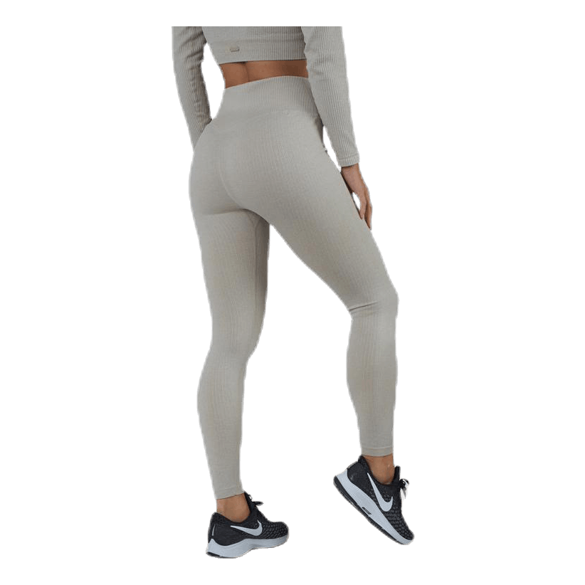 Bonnie Ribbed Tights Beige